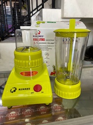 Blender Rinrei BR-622 P Blender Plastik 2in1 6 Mata Pisau Blender Berkualitas Blender RINREI BR622P