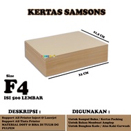 Samson Kraft F4 paper, 500 sheets / Samson Kraft F4