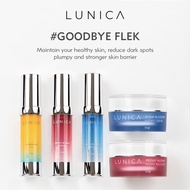#GOODBYE FLEK & BEKAS JERAWAT Mainning Set | LUNICA Bright Bloom Serum + Cream | Aqua Blossom Serum