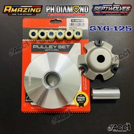 GY6-125 Pulley Set with Pin (No Drive Face)