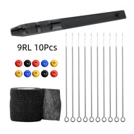 High Quality Hand Poke Stick Tattoo Kit Tattoo Pin Cushion Bandage 9rl Needles Tattoo Supplies Set D