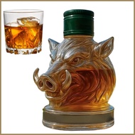 Whiskey Decanter Glass Animal Jug Wine Decanter Artistic Alcohol Dispenser for Drinks Vodka Brandy T