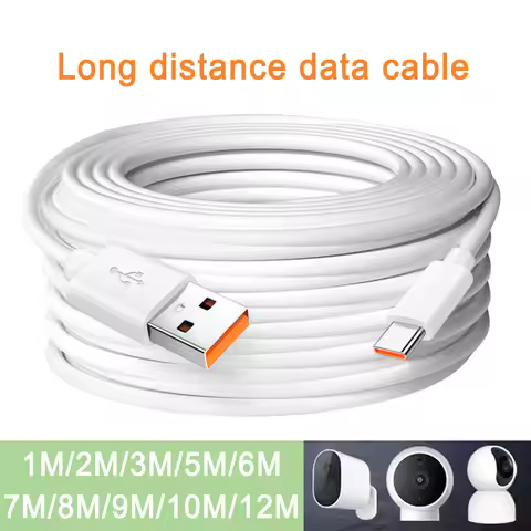 5m/8m/10m/12mextra long USB Type C charging cable fast charging cable data cable for Samsung Xiaomi 