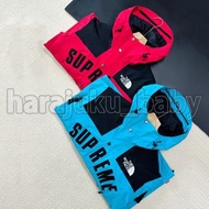 The North Face TNF x Supreme SUP 聯名款刺繡字母連帽衝鋒衣 秋冬季 保暖 Parka Jacket 件褸 外褸 風褸 防風 外套