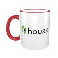Houzz Logo Mug Creative Coffee Cup Couple Cup Simple Ceramic Cup Trendy Ceramic Drinking Cup 330ml