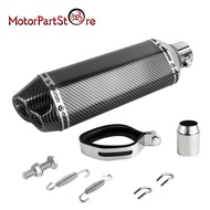 1.5-2 inch Dual Outlet Exhaust Muffler Pipe 38-51mm for Yamaha FZ YZF R1 Kawasaki Ninja ZX Honda CBR
