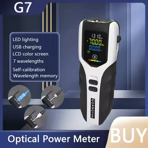 G7 Handheld Mini Fiber Optical Power Meter-70+10 DBm/-50+26 DBm/-70~+3dBm Lithium Battery OPM with L