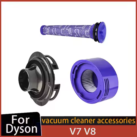 Upgrade Rear Motor Cover Hepa Filter Post filter Replacemen for Dyson V7 V8 Cordless Vacuum Cleaner 
