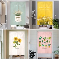Customize Kitchen Door Curtain Velcro Tape No Drilling Easy to Install Long Doorway Curtain Partition for Toilet Entrance Feng Shui Curtain