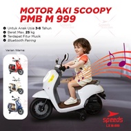 Sepeda Motor Aki Honda Scoopy Motor-motoran untuk Anak-anak Original