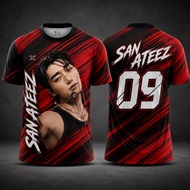 San ATEEZ Red Black Jersey – Korean Style Jersey Custom Name & Number