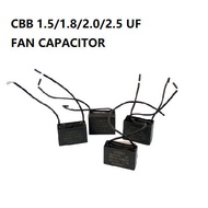 CBB 1.5/1.8/2.0/2.5 UF Fan Capacitor / Kapasitor Kipas Siling