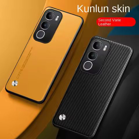 Plain Leather Case For VIVO Y50 5G Y29 Y39 Y04 Y19s Y37 Y03 Y28 Y18 Y17s vivo V50 Lite V40 V30 Pro L