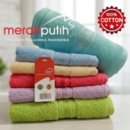 MERAH Red and White Towel 50x100 & 70x140 Bath Towel