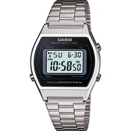 Casio นาฬิกา (ประกัน 1 ปี) นาฬิกาข้อมือ ผู้หญิง B640WC - เงิน หน้าปัดดำ แท้ 100% นาฬิกาข้อมือ กำไลข้อมือ นาฬิกา ผู้หญิง คาสิโอ