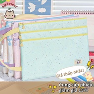 HIGHVIEWLS Handbag, Polka Dot Design Three Layers File Bag, INS Large Capacity A4/A5 Exam Papers Sto