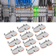 1qiwan-my Fafeicy 10Pcs Compact Wire Conductor Connector  1 to Quick Terminal Block Splicing Connect