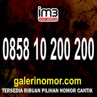 Nomor Cantik IM3 Indosat Prabayar Support 5G Nomer Kartu Perdana 0858 10 200 200