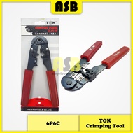 (1pc) TGK-8096 6P2C / 6P4C / 6P6C / RJ-11 / RJ-12 Plug Crimping Tool / Alat Kelim ( 574003210 )
