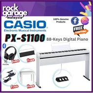 Casio PX-S1100 88 Keys Digital Piano Full Package With OneOdio JS18 Headphone - White ( PXS1100 / PX S1100 )