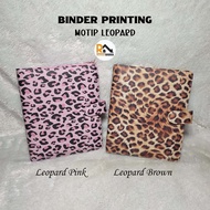 Leopard Print Printing Binder. Available Size A5/ 20 holes & B5/26 holes
