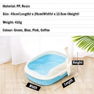 ☌✳POODEE Pets Malaysia European Style Cat Litter Box Tray Tandas Kucing Bekas With Free Scoop