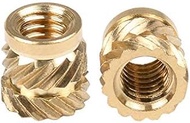 in-saiL 100pcs/lot M3x4.0mm, OD4.6mm Heat Staking Threaded Insert Quik-Tek Brass C3604