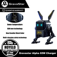 Gravastar Alpha 65W Black Limited Edition High Speed Charger 65W Creative A65 Dog Charger