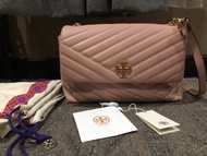 Preloved Authentic Tory Burch Kira Chevron Pink Moon