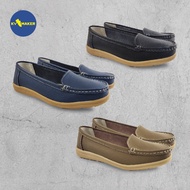 Polo PU Leather Ladies Comfort Cushion Insole  Shoes/ Kasut Kasual Wanita