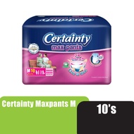 CERTAINTY Maxpants Adult Diapers 10's Size - M, Adult Diapers Pants / Pampers Dewasa / 成人 尿裤