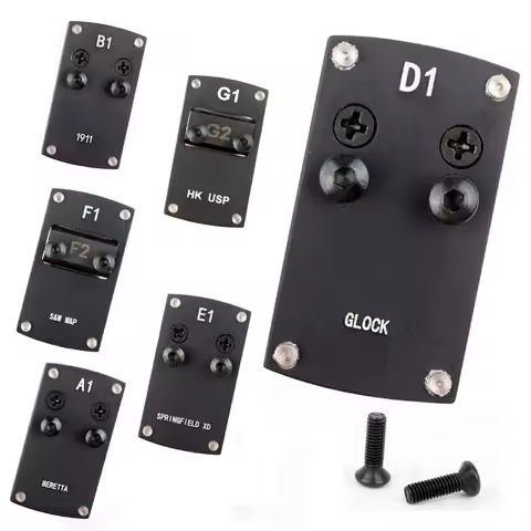 CNC Metal Optics Sight Mount Plate for Beretta 1911 S&W M&P HK UPS TS9 Glock fit Docter Burris Frenz