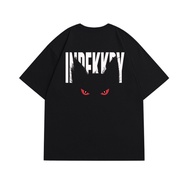 75375373COD [/Recommended] Heavyweight 230g Double Yarn Pure Cotton Combed Tight Eyes Letter Print S