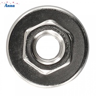 【Anna】Rust Resistant For Angle Grinder Chuck Locking Plate Hex Nut Set 30mm M10 Silver