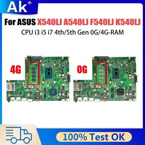 X540LJ Laptop Motherboard For Asus VivoBook X540L F540LA A540L R540L Mainboard W/I3-4005 I5-4200 I7-