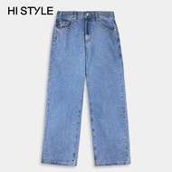 HI STYLE Men Wide Leg Long Jeans - Blue- HSA510055 / Seluar Jeans Lelaki - Biru