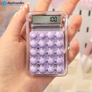 DIGIFOUNDER Cute Silent Calculator Mini Version Learning Auxiliary Small Portable Calculator Back To