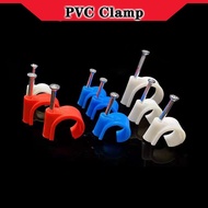 ♞PVC Clamp Pipe Fitting Hose Orange Blue White