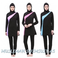 HAPPYPAL Muslimah Swimsuit Hijab Women Female Swimming Suit Baju Renang Plus Size Muslim Swimwear A5