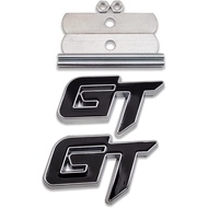 Generic 3D Metal GT Logo Car Front Grille Emblem + Grand Tourer Trunk Lid Badge Racing Sport Sticker
