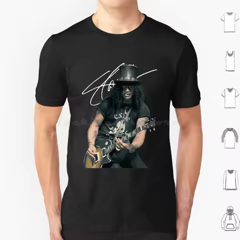 Slash Guitar 13 T Shirt Big Size 100% Cotton Slash Guns N Roses November Rain Guns And Roses Music G