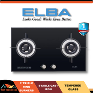 ELBA Double Burners Built-in Glass Hob EGH-K8942G(BK)
