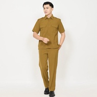Khaki Men's Regional Government Uniform, Civil Servant Uniform,/ Civil Servant Uniform, Premium Bell