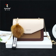 กระเป๋าสะพายข้างทรงสี่เหลี่ยมเล็กสำหรับผู้หญิง TUCANO TBK1535-26 กระเป๋าสะพายข้างแบบสะพายไหล่ข้างเดี