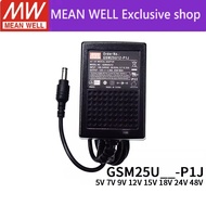 MEAN WELL GSM25U GSM25U05-P1J GSM25U12-P1J 25W AC-DC Reliable Green Medical Adaptor