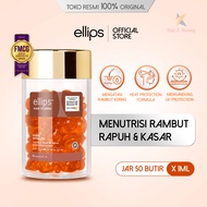 Ellips Hair Vitamin Moroccan Hair Vitality Jar 50 Butir | Vitamin Rambut untuk Rambut Rapuh dan Kasa