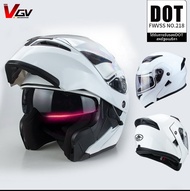 หมวกกันน็อกระดับมอเตอร์ไซค์ VGV 3C เครื่องรับ Bluetooth สำหรับขี่รถจักรยานยนต์แบบครอบคลุมเต็มรูปแบบส