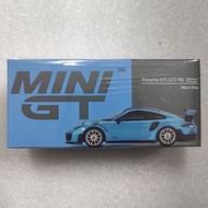 MINI GT 344 PORSCHE 911 GT2 RS WEISSACH PACKAGE MIAMI BLUE