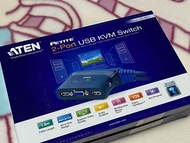 全新品 ATEN 宏正 CS62U KVM 2埠 2PORT USB帶線式多電腦切換器 支援喇叭 多用途USB連接埠