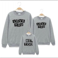 Thick type 1 cotton felt long-sleeved family shirt in all sizes 8-100kg (video shot on any product a